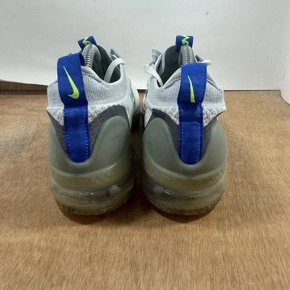 Nike Air VaporMax 2021 FK Men Size 8.5 'White Hyper Royal Volt' [DC9394-100] - Picture 4 of 9